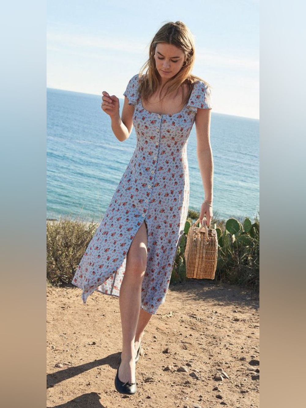 Reformation Harbor Dress in Petunia